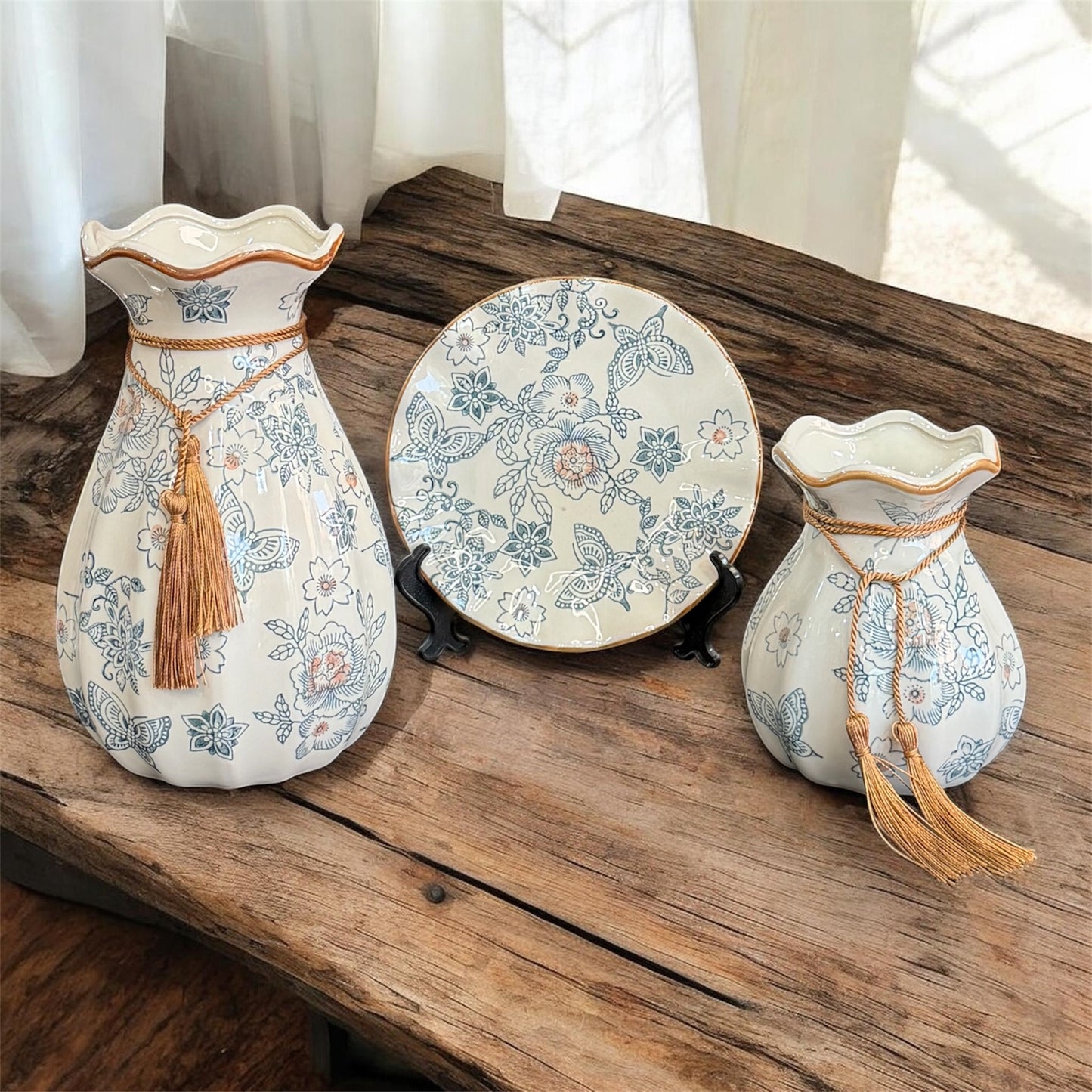 Vase Plate Set