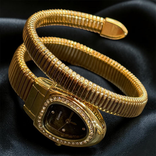 Gold Snake Watch