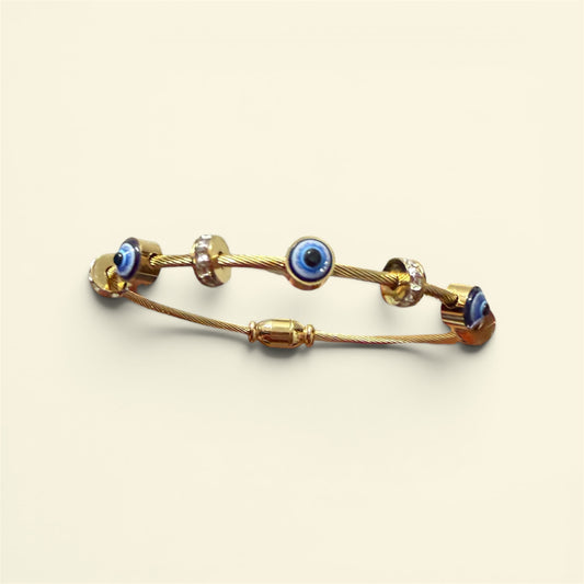 Gold Evil Eye Bracelet