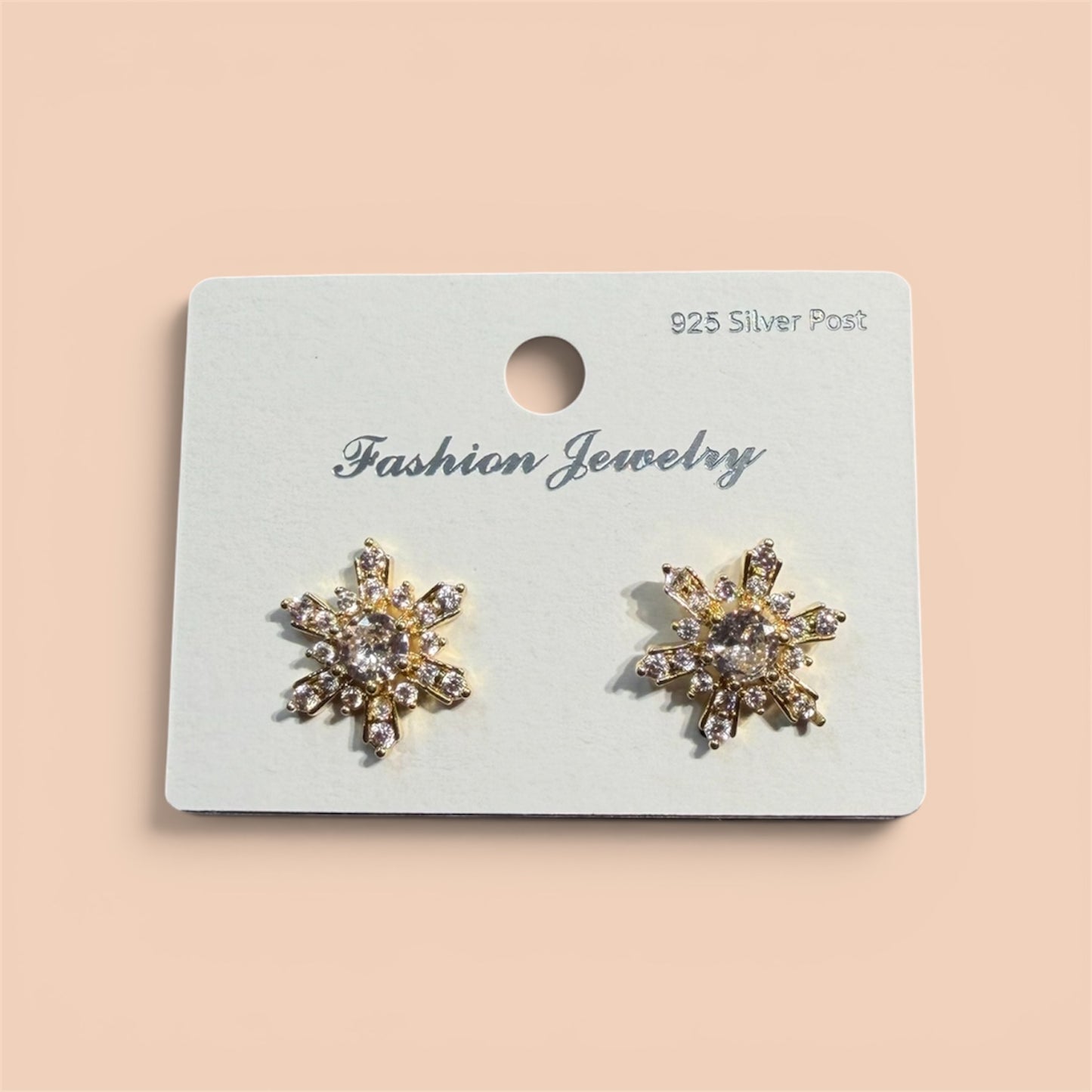 Gold Flower Studs