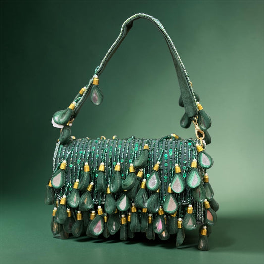 Green Tassel Bag