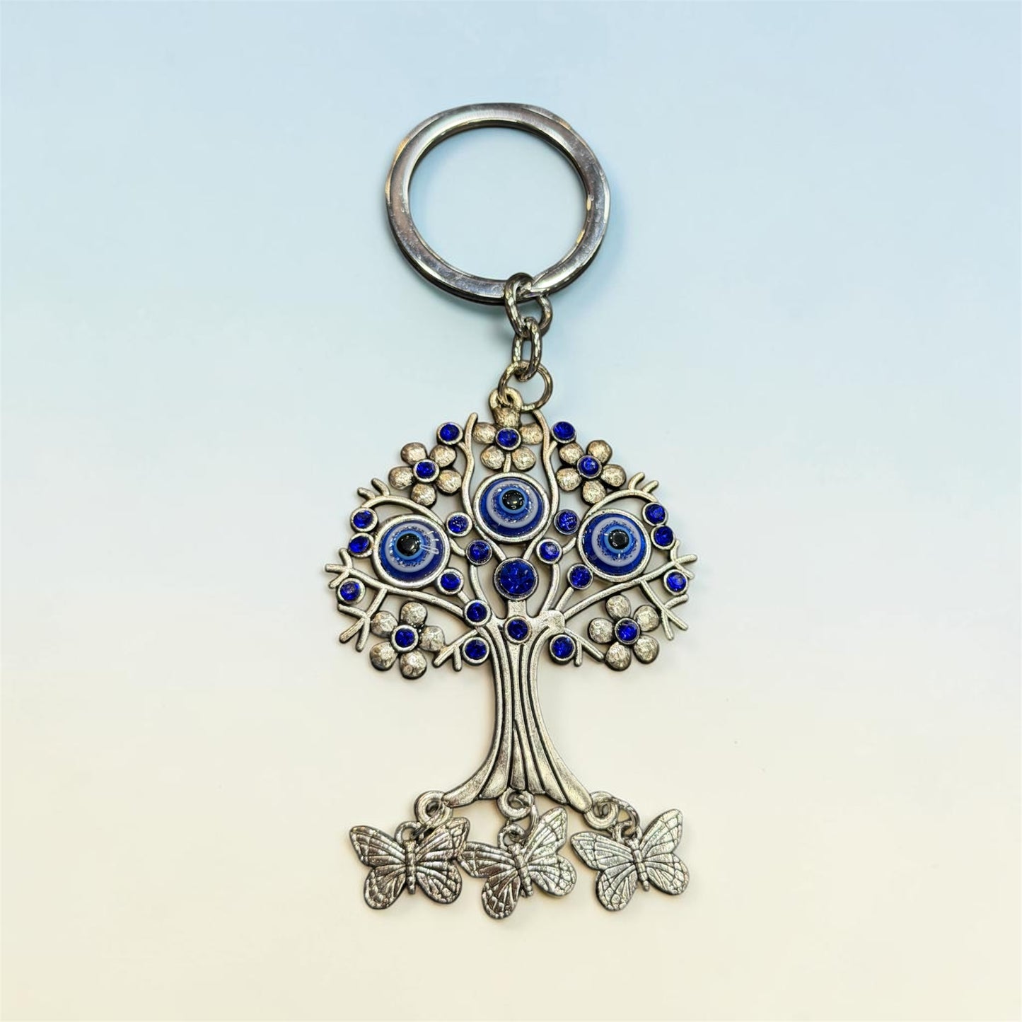 Tree Evil Eye Keychain