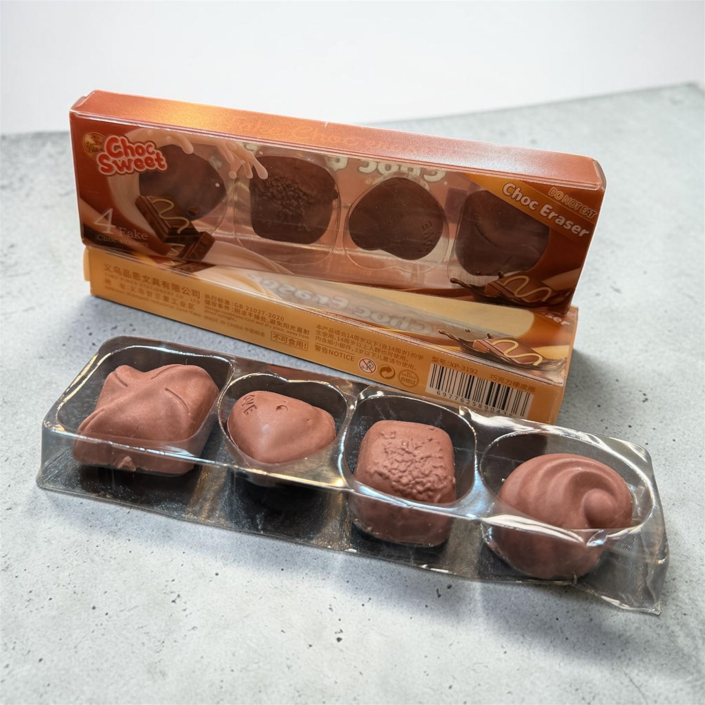 Fake Chocolate Erasers