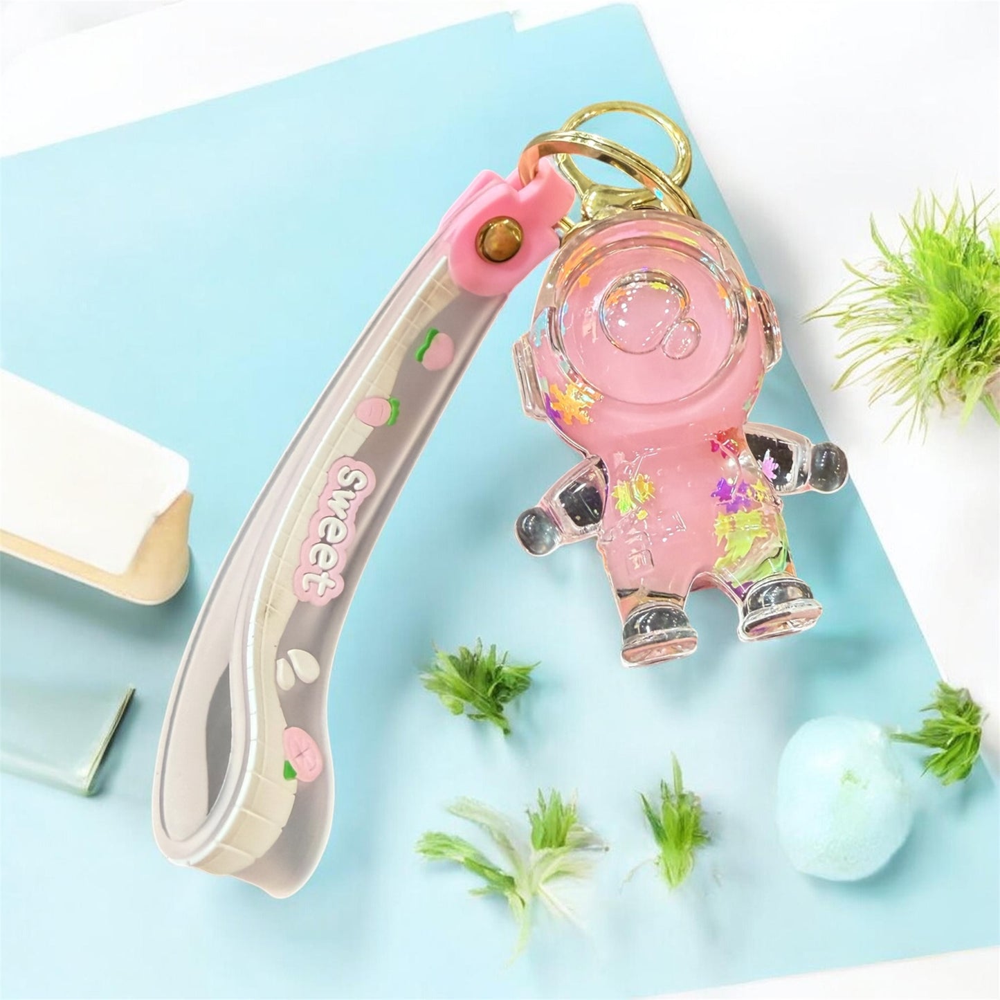 Astronaut Water Keychain