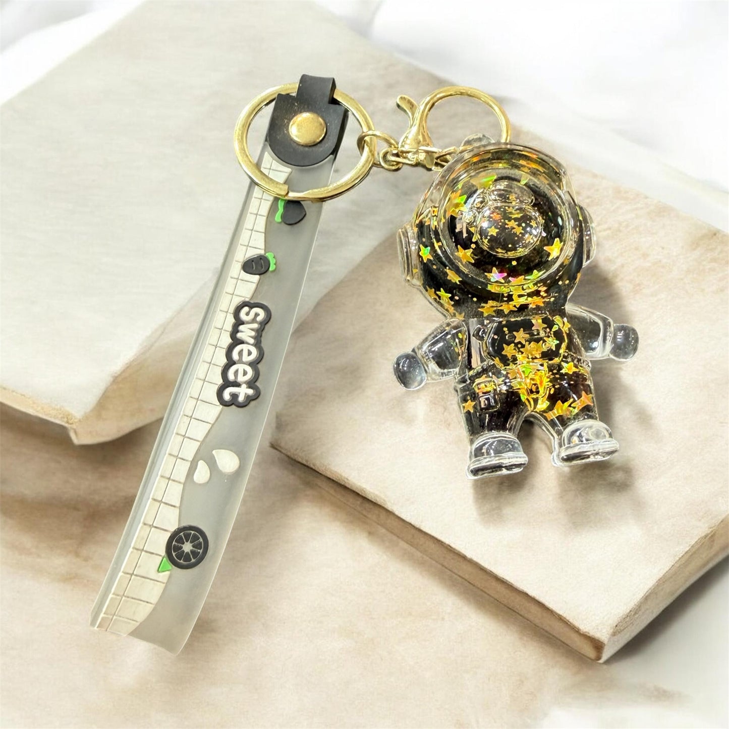 Astronaut Water Keychain