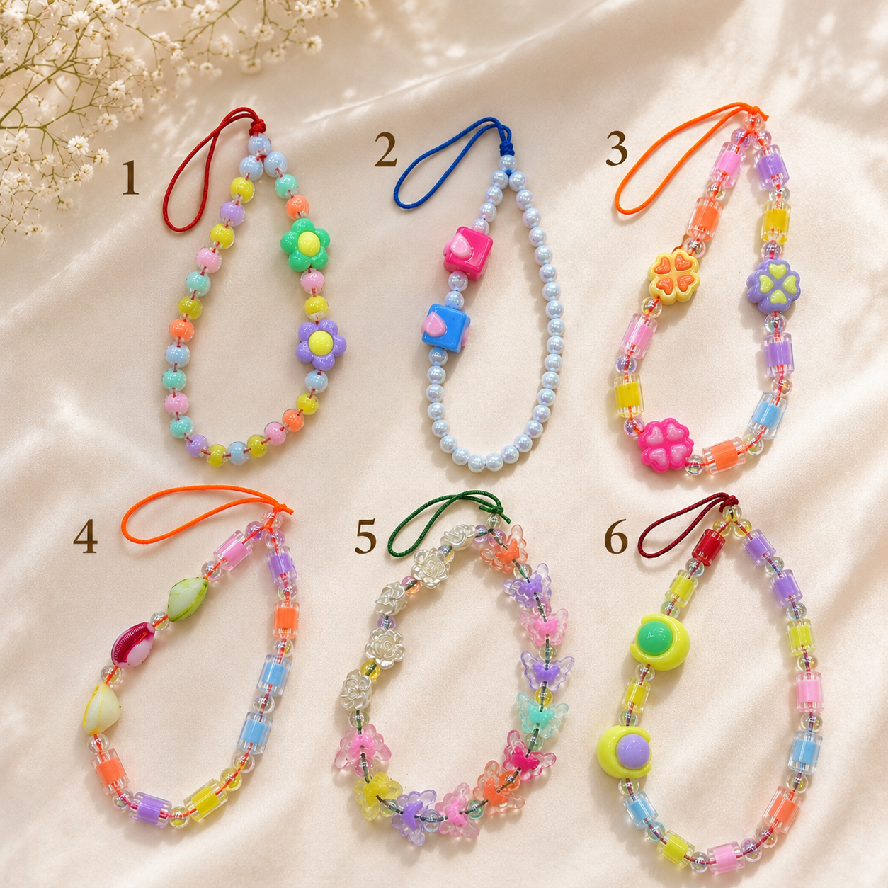Beaded Phone Charm