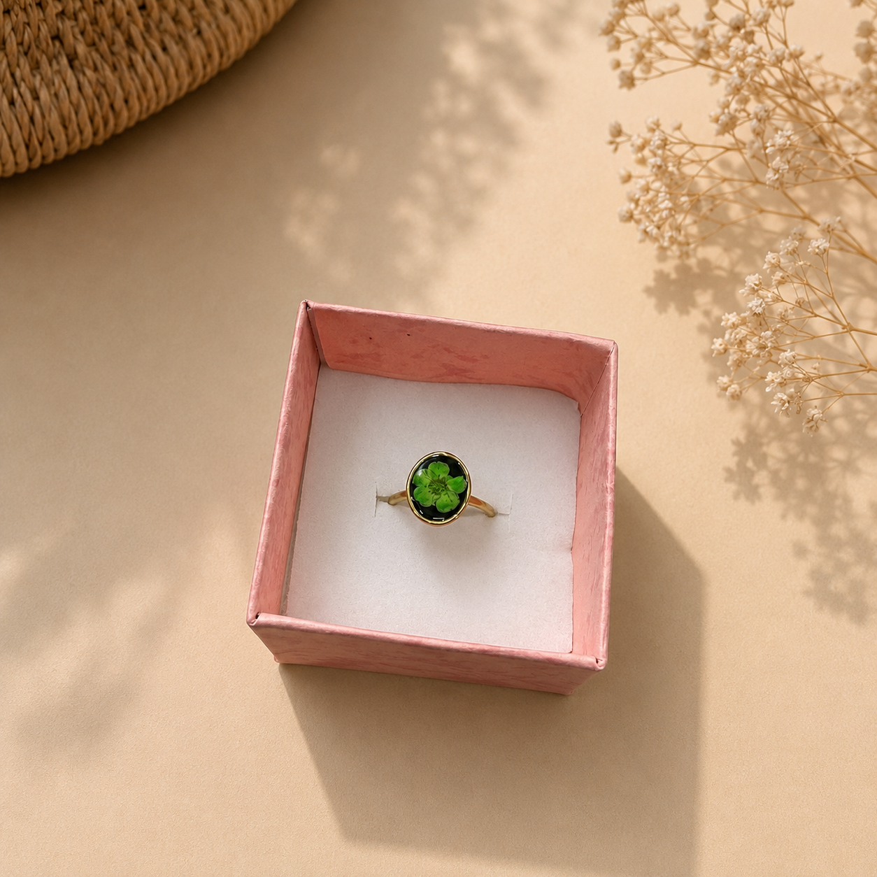 Resin Floral Ring