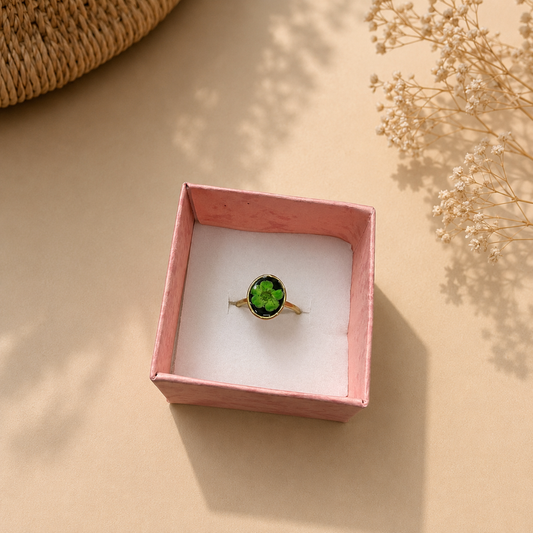 Resin Floral Ring
