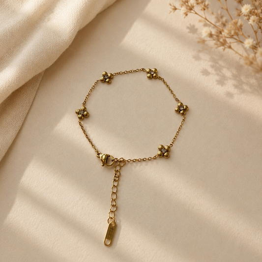 Minimal Floral Bracelet