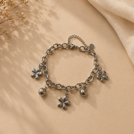 Silver Charms Bracelet