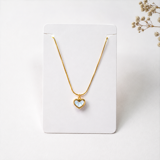 White Heart Pendant