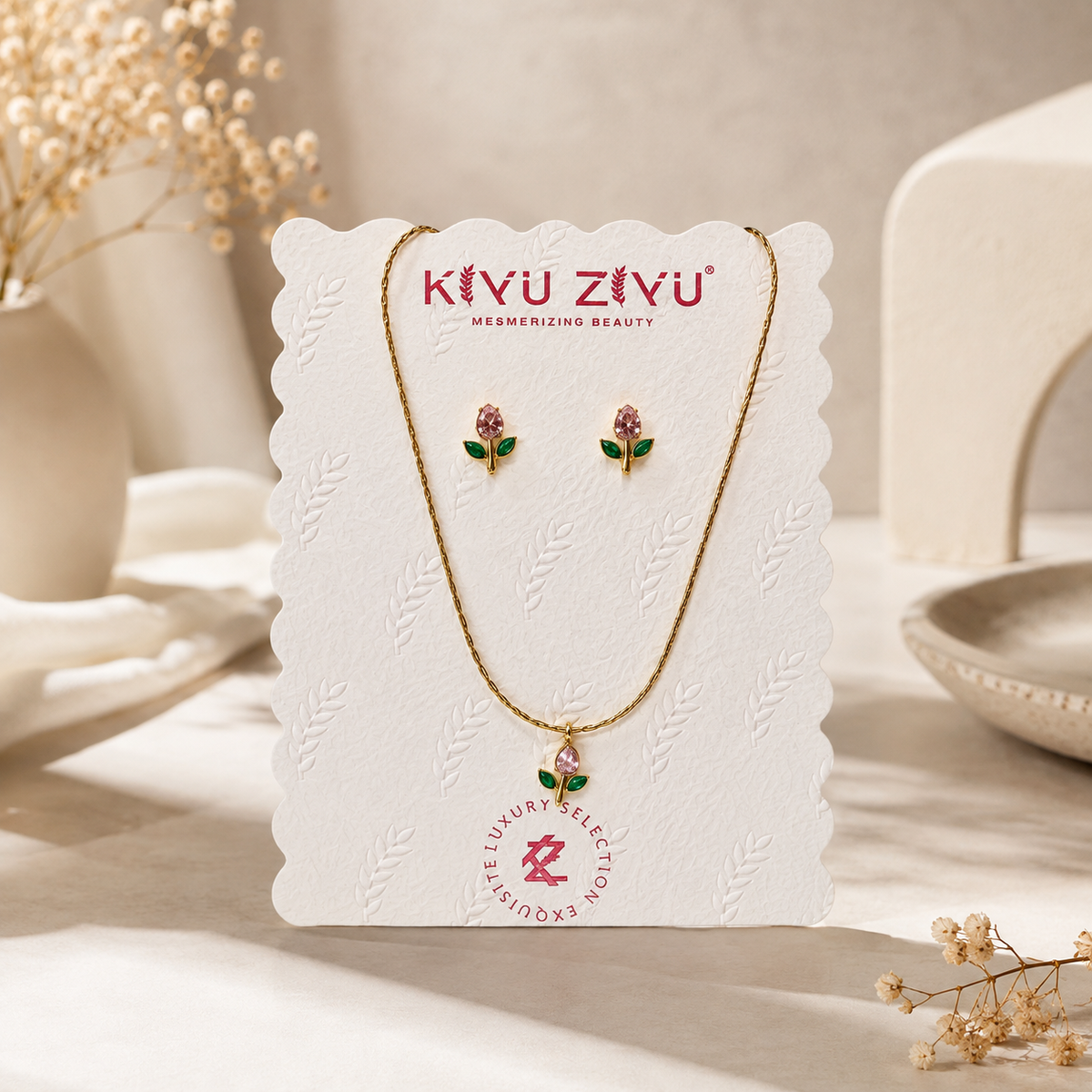 Tulip Pendant Set