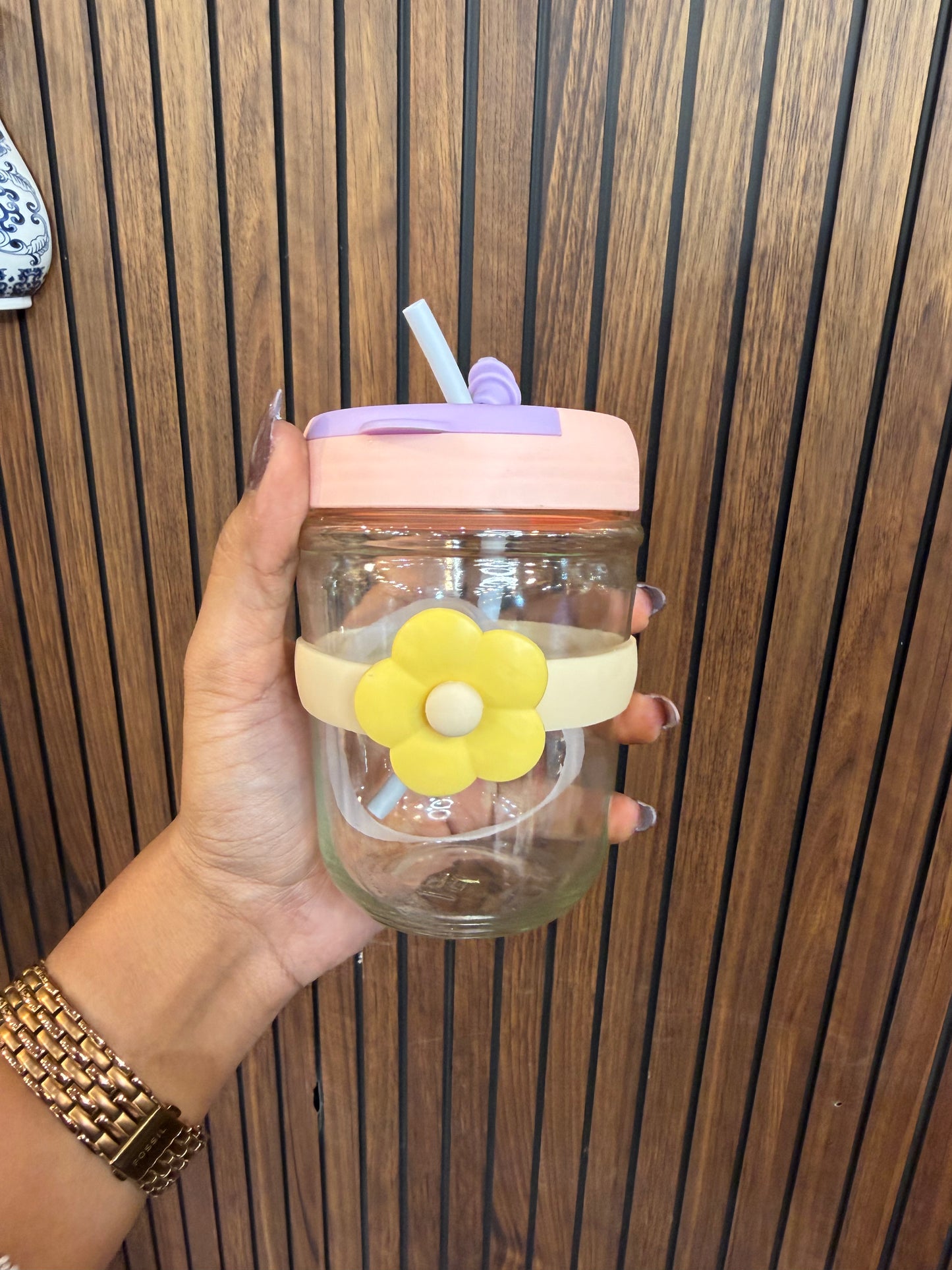 Flower Glass Sipper