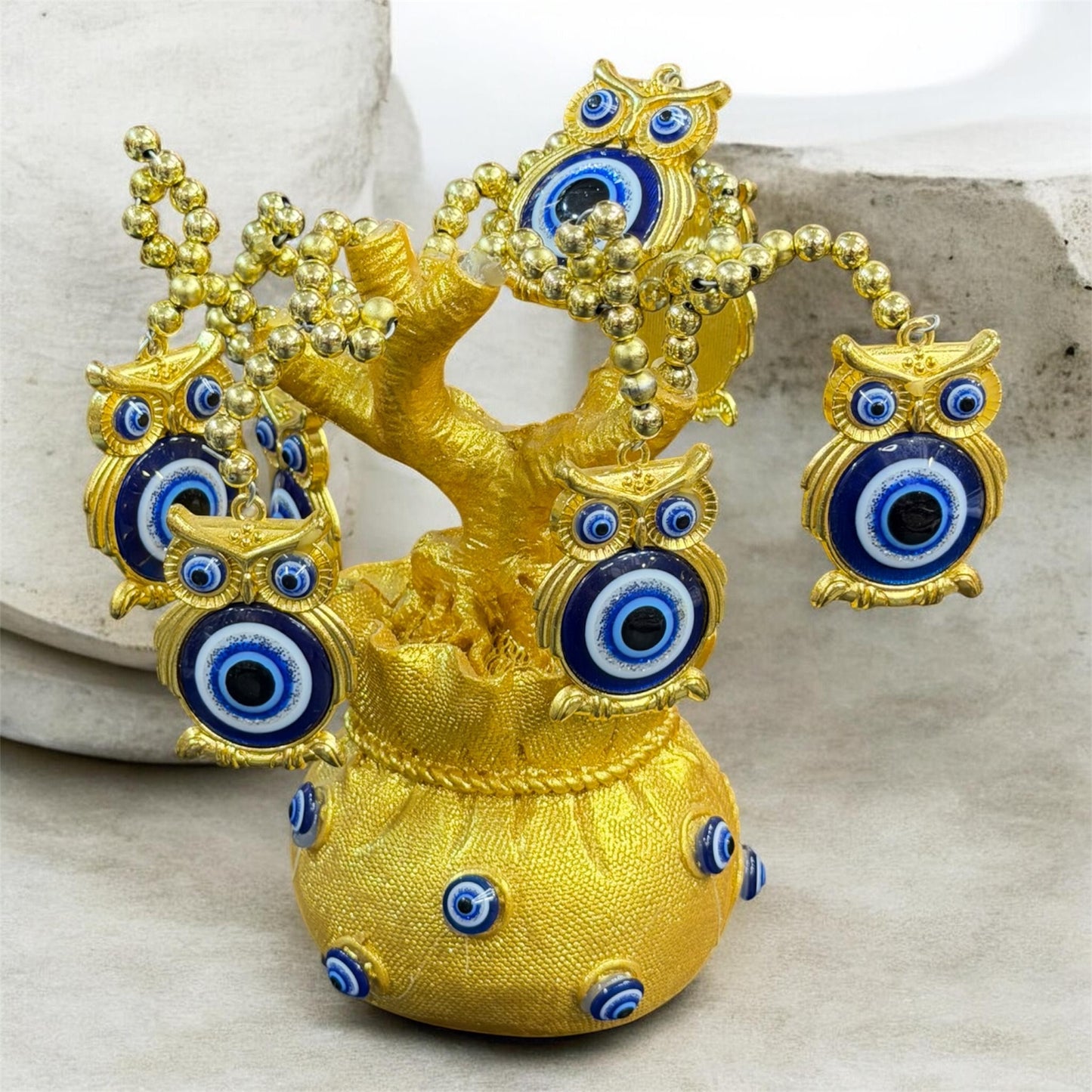 Owl evileye pot