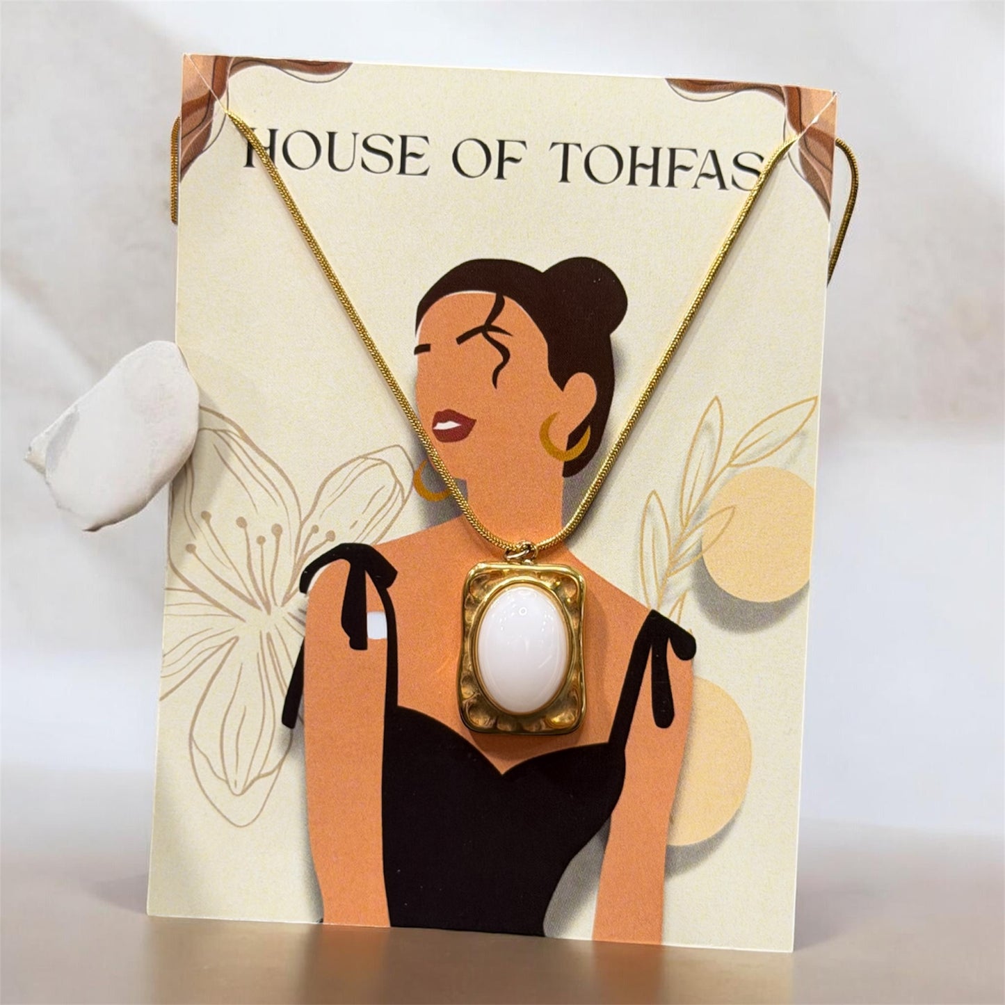 White Stone Pendant