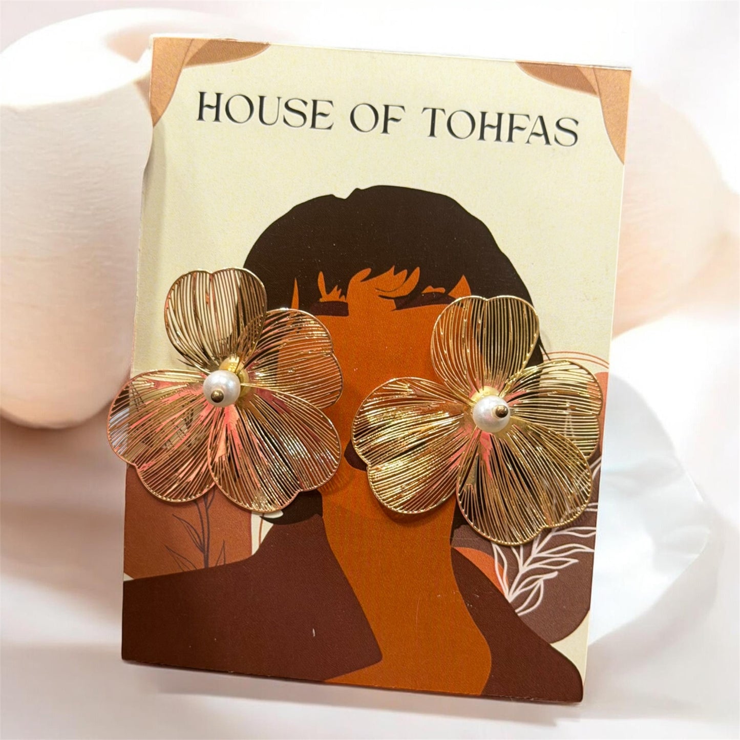 Threaded flower Earrings