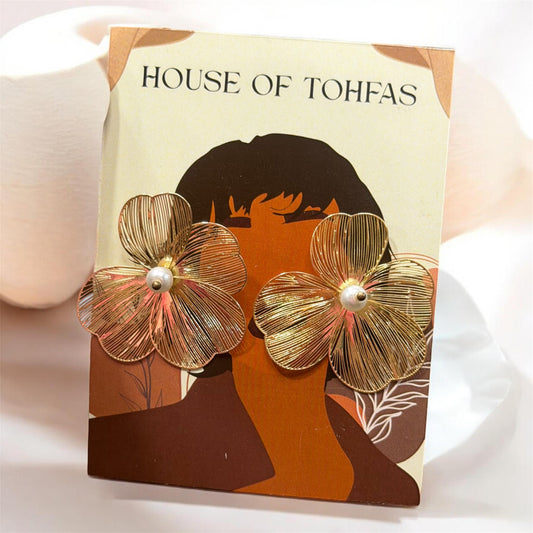 Threaded flower Earrings